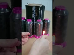 Filament de Kevlar de DuPont fil de couture filaire plié tordu 400D/3 noir résistant au feu ignifuge