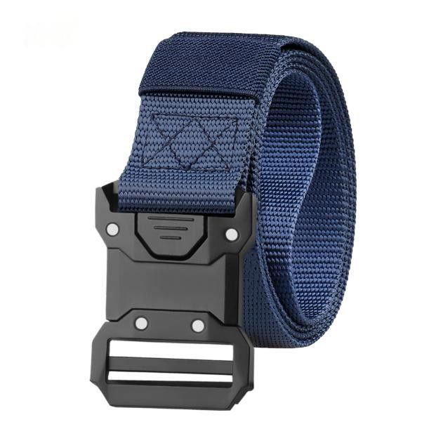 Ceinture tactique pour hommes en nylon tissé en extérieur Ceinture de travail avec boucle en alliage