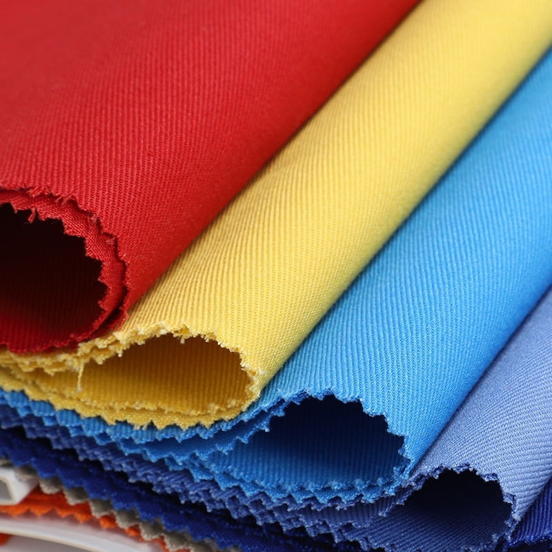 100% Cotton Flame-Retardant Fabric Fireproof Cloth  16*12 Twill Fabric Customization